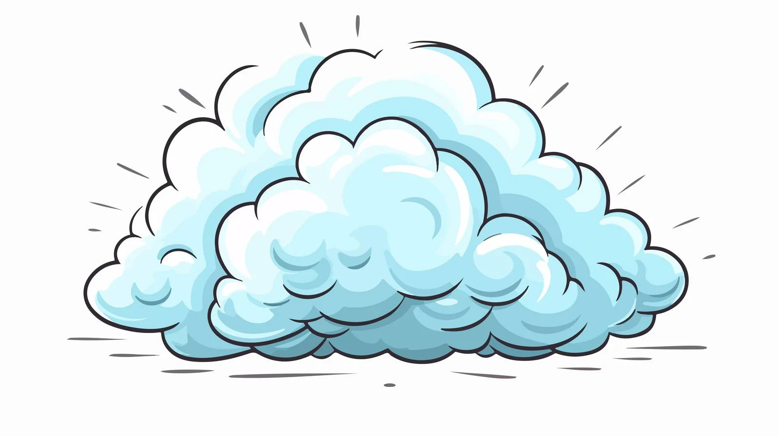 Whimsical Storm Cloud Illustration — free download from Dotvec