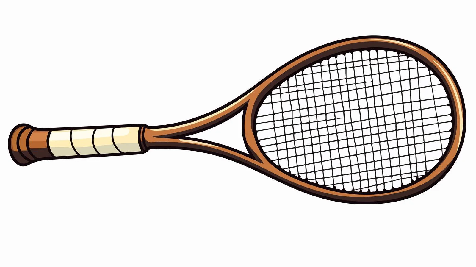 Cartoon Tennis Equipment Illustration — free download from Dotvec