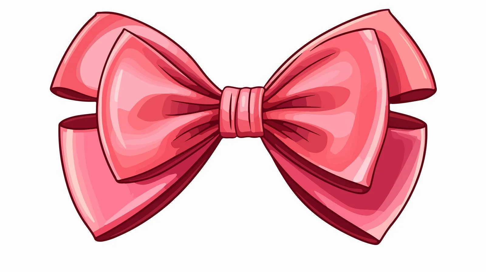 Cartoon Bow Vector Illustration — free download from Dotvec