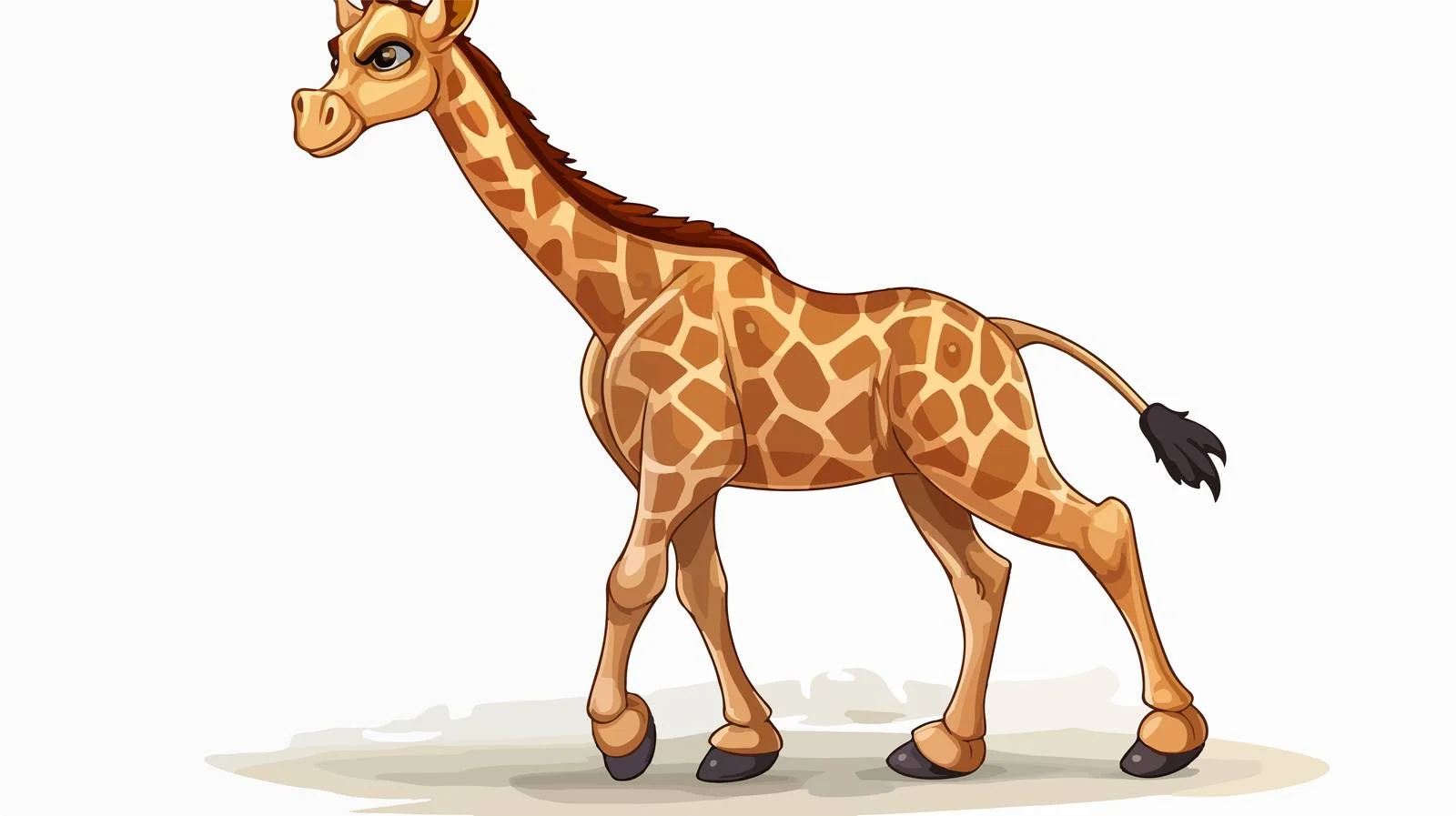 Playful Giraffe Illustration — free download from Dotvec