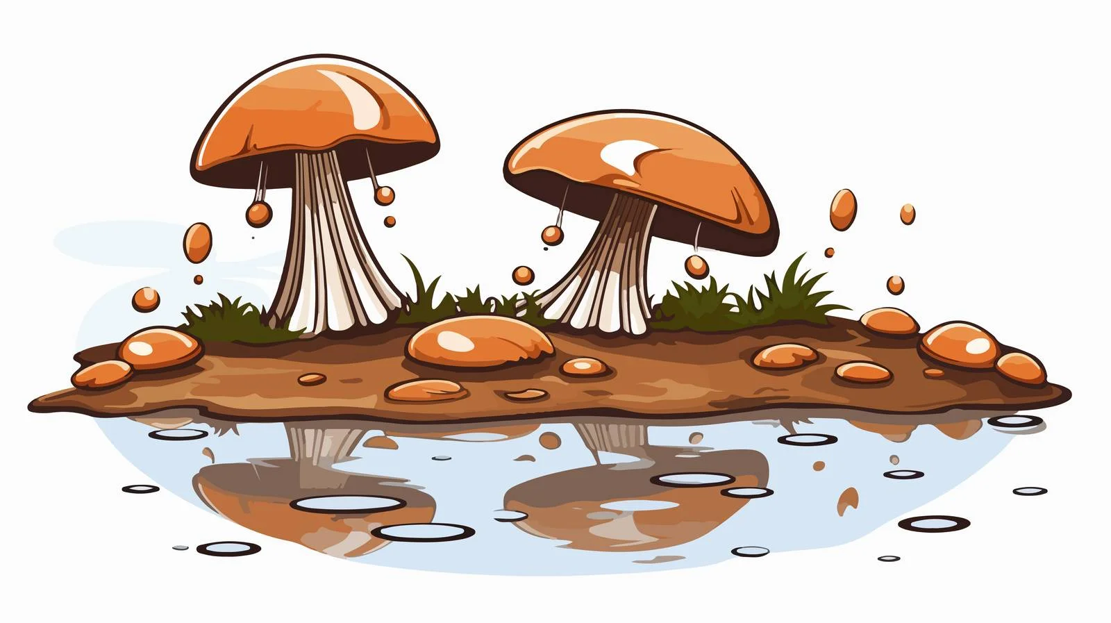 Cartoon Doodle Wet Puddle Vector Illustration — free download from Dotvec