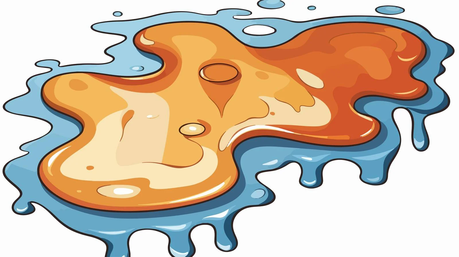 Comic Wet Puddle Vector Illustration — free download from Dotvec