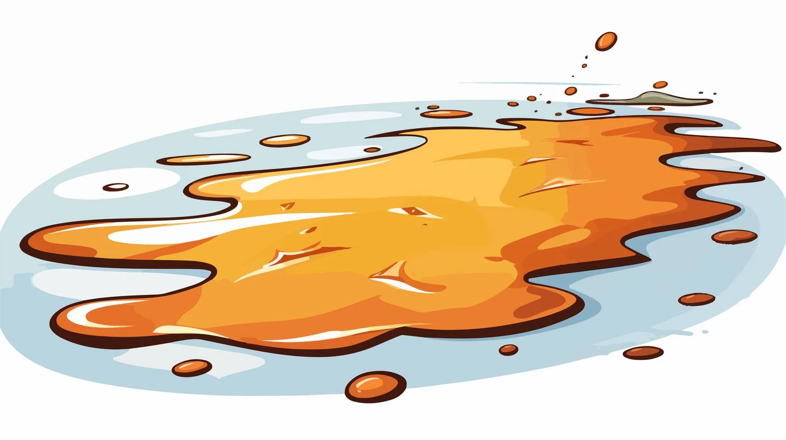 Cartoon Wet Puddle Vector Illustration — free download from Dotvec