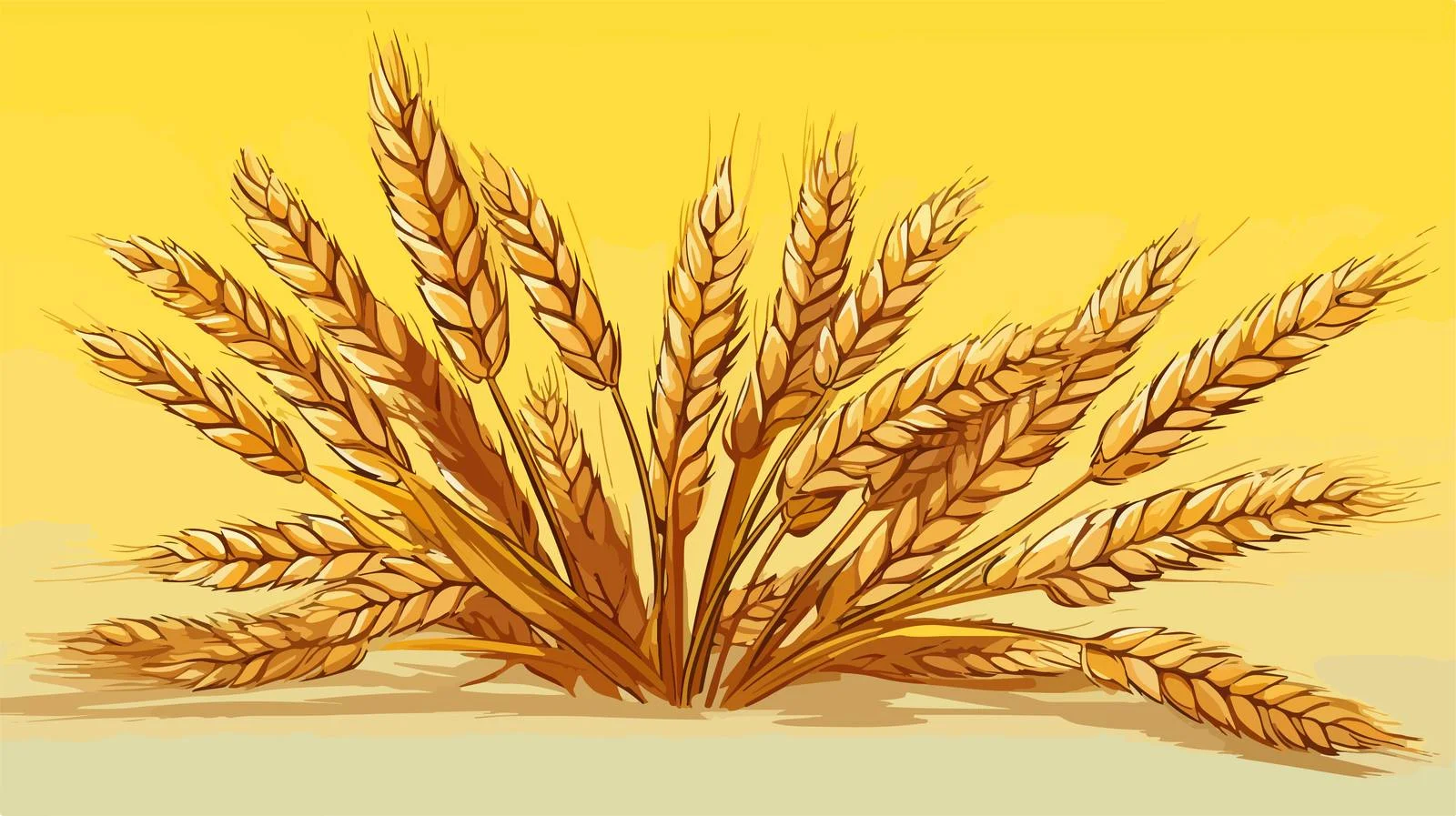 Whimsical Wheat Field Illustration — free download from Dotvec