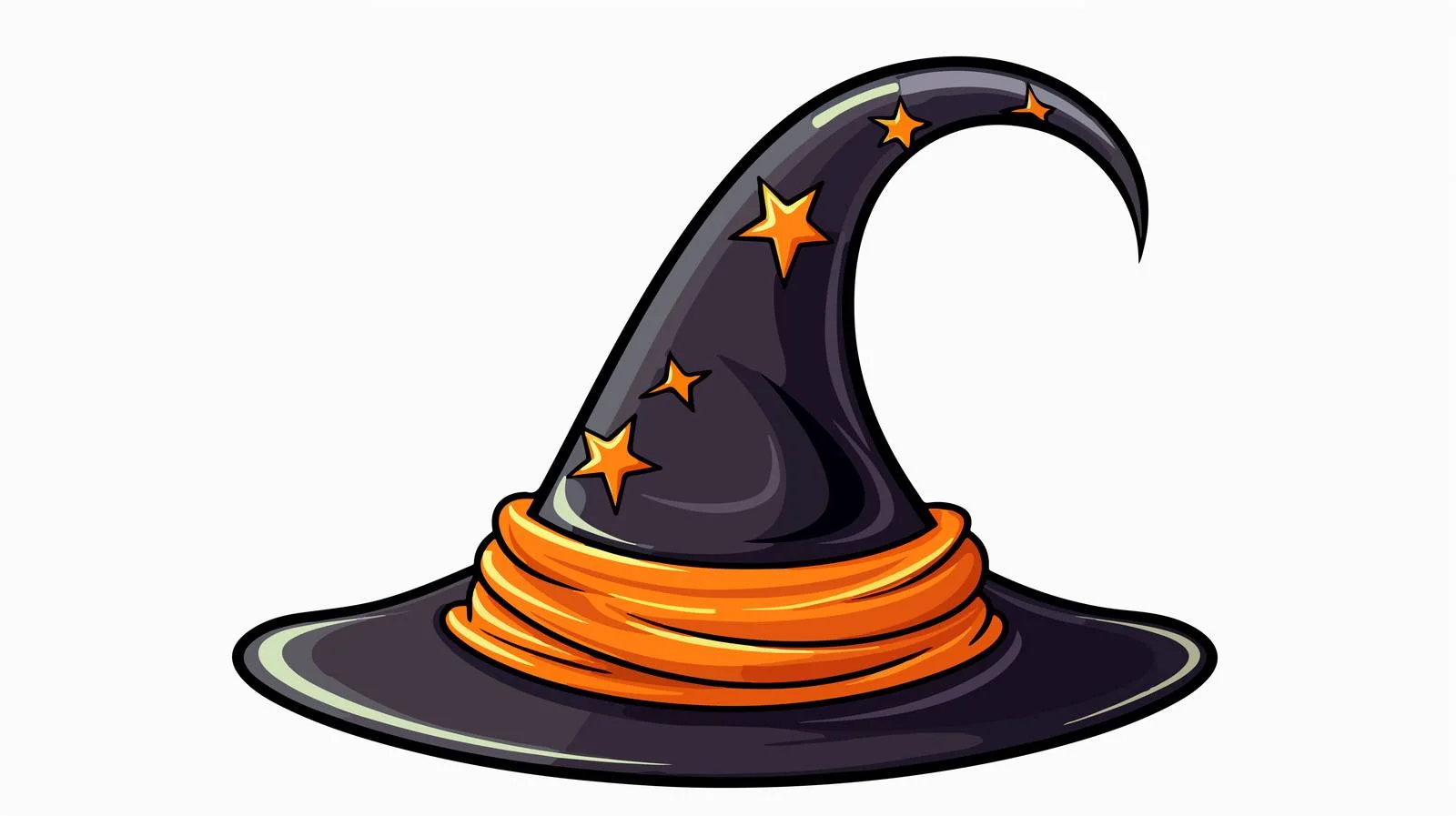 Cute Witch Hat Vector Illustration — free download from Dotvec