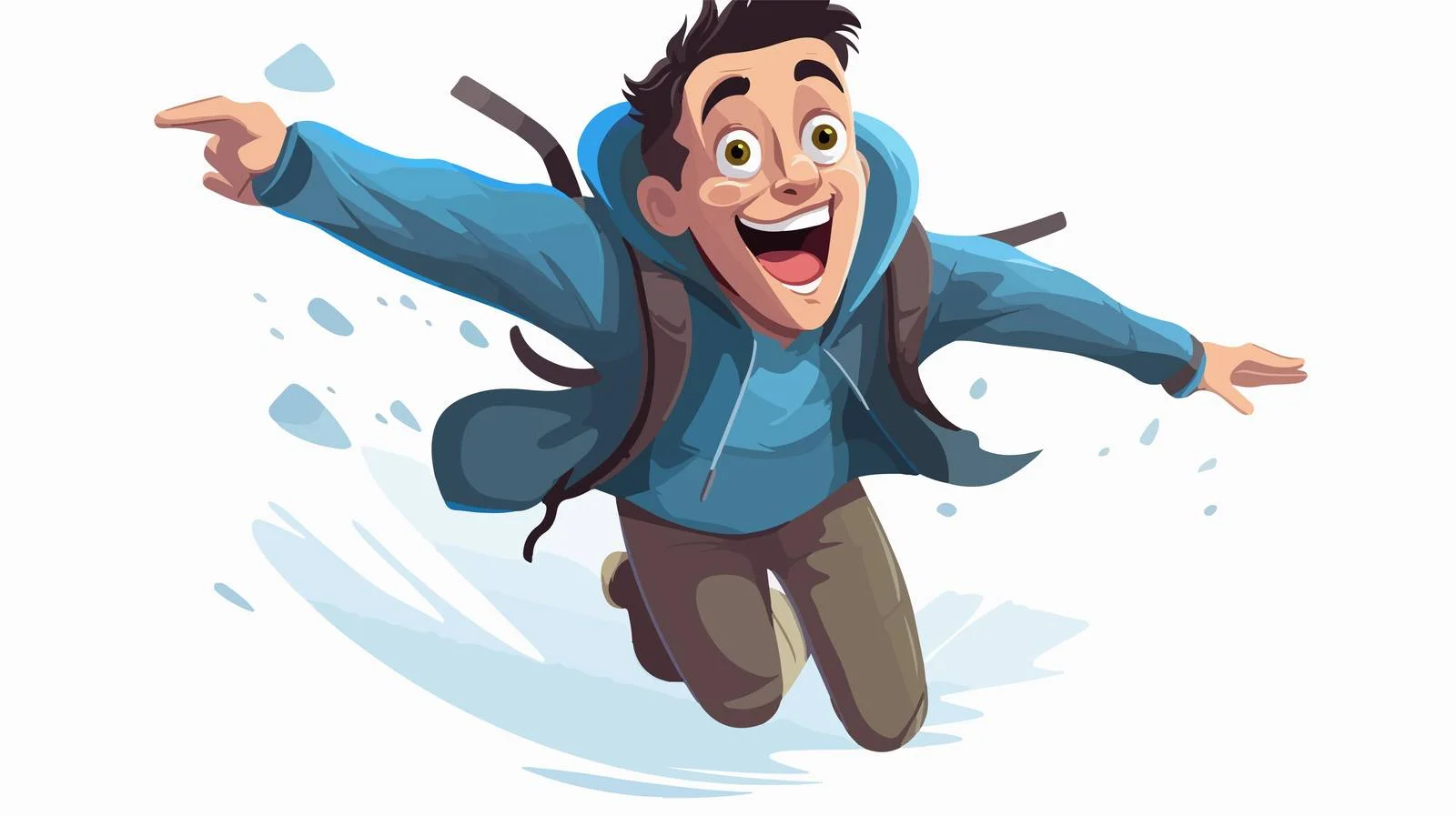 Mystical Flight Cartoon Illustration — free download from Dotvec