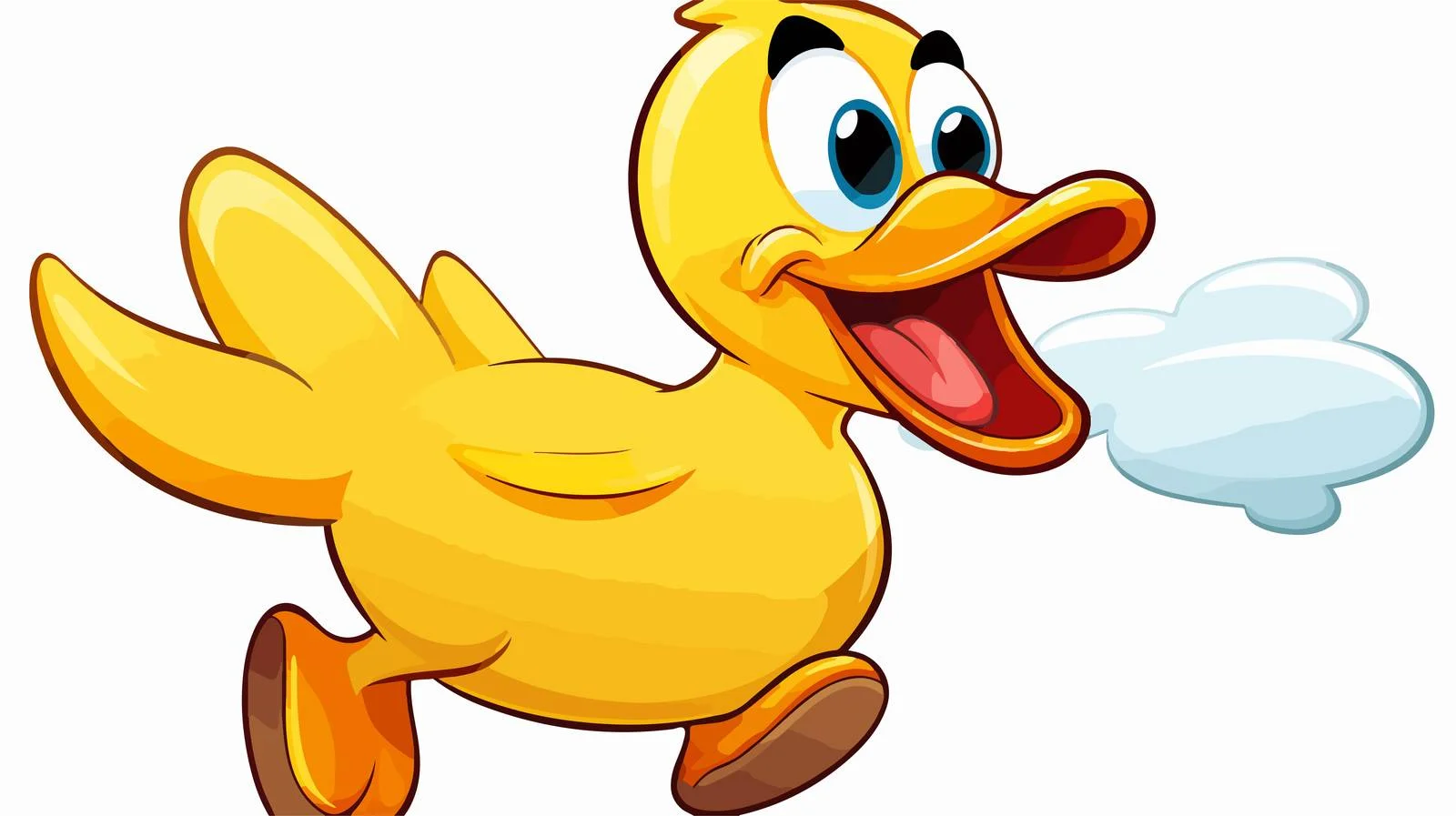 Animated Duck Speech Bubble Sticker — free download from Dotvec