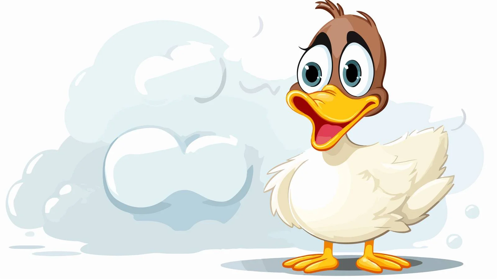 Quirky Duck Thought Bubble Illustration — free download from Dotvec