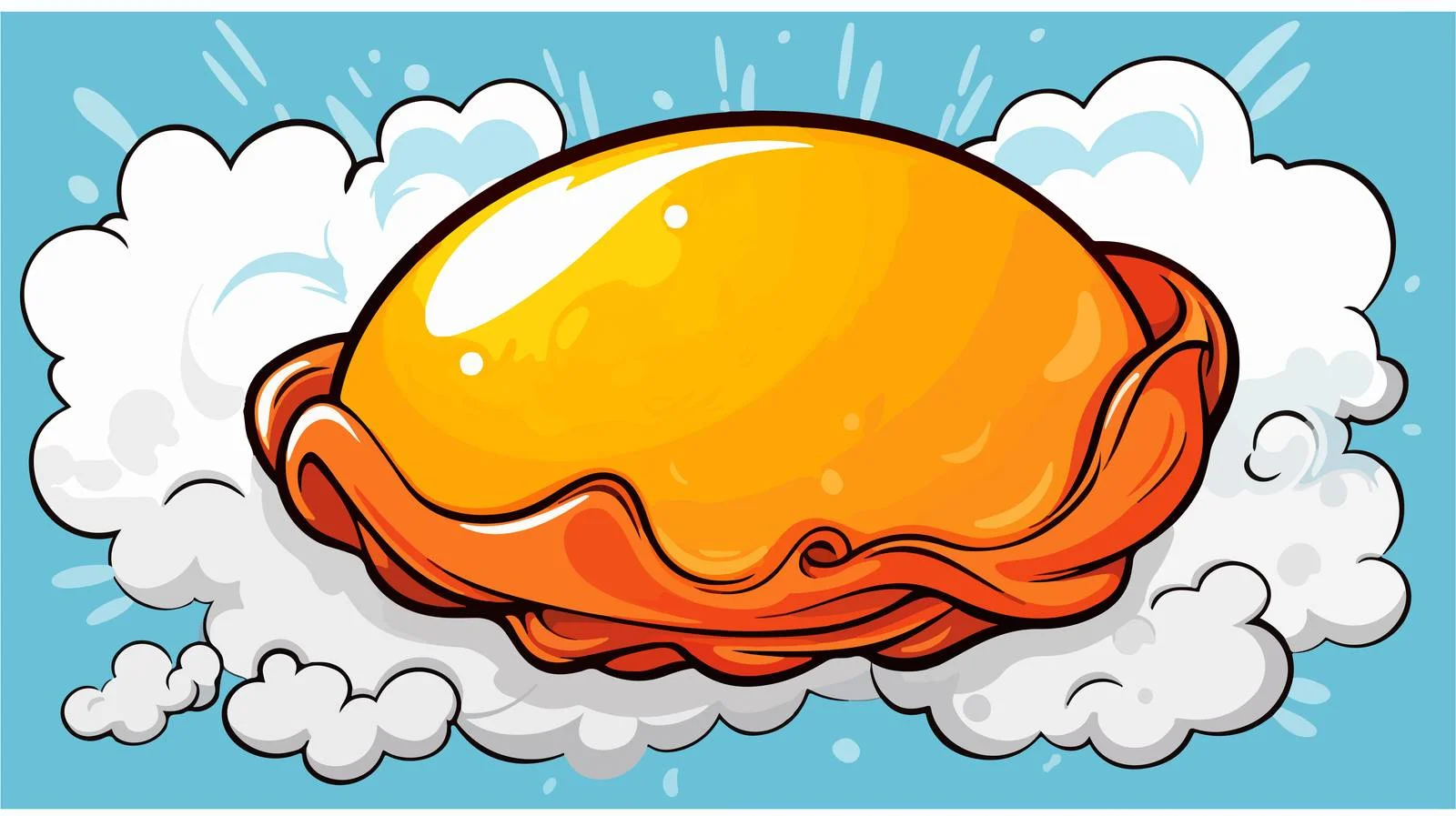 Egg with Comic Speech Bubble — free download from Dotvec