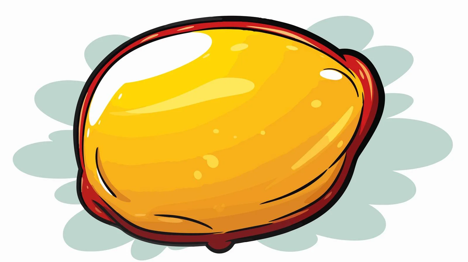 Comic Egg with Speech Bubble Illustration — free download from Dotvec