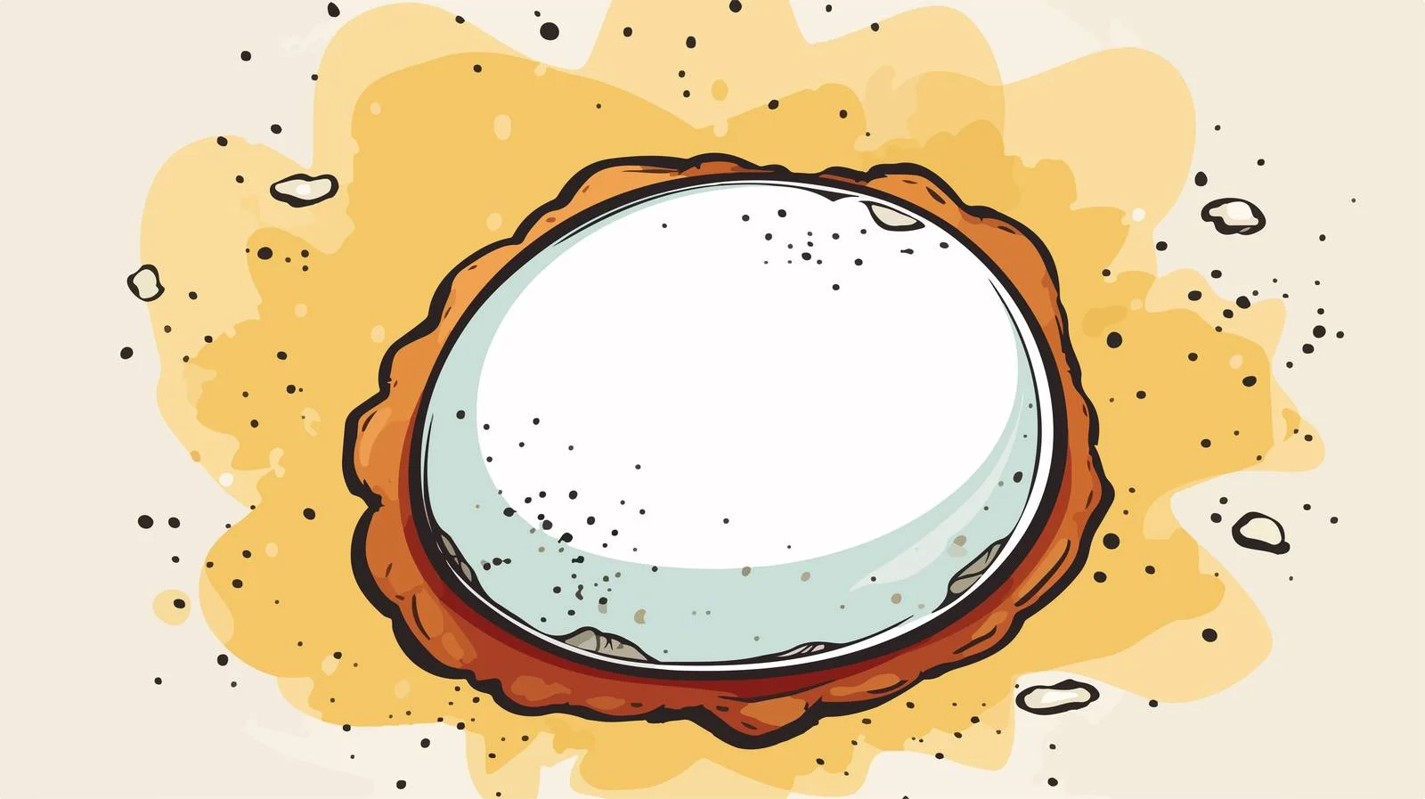 Cartoon Egg with Speech Bubble — free download from Dotvec