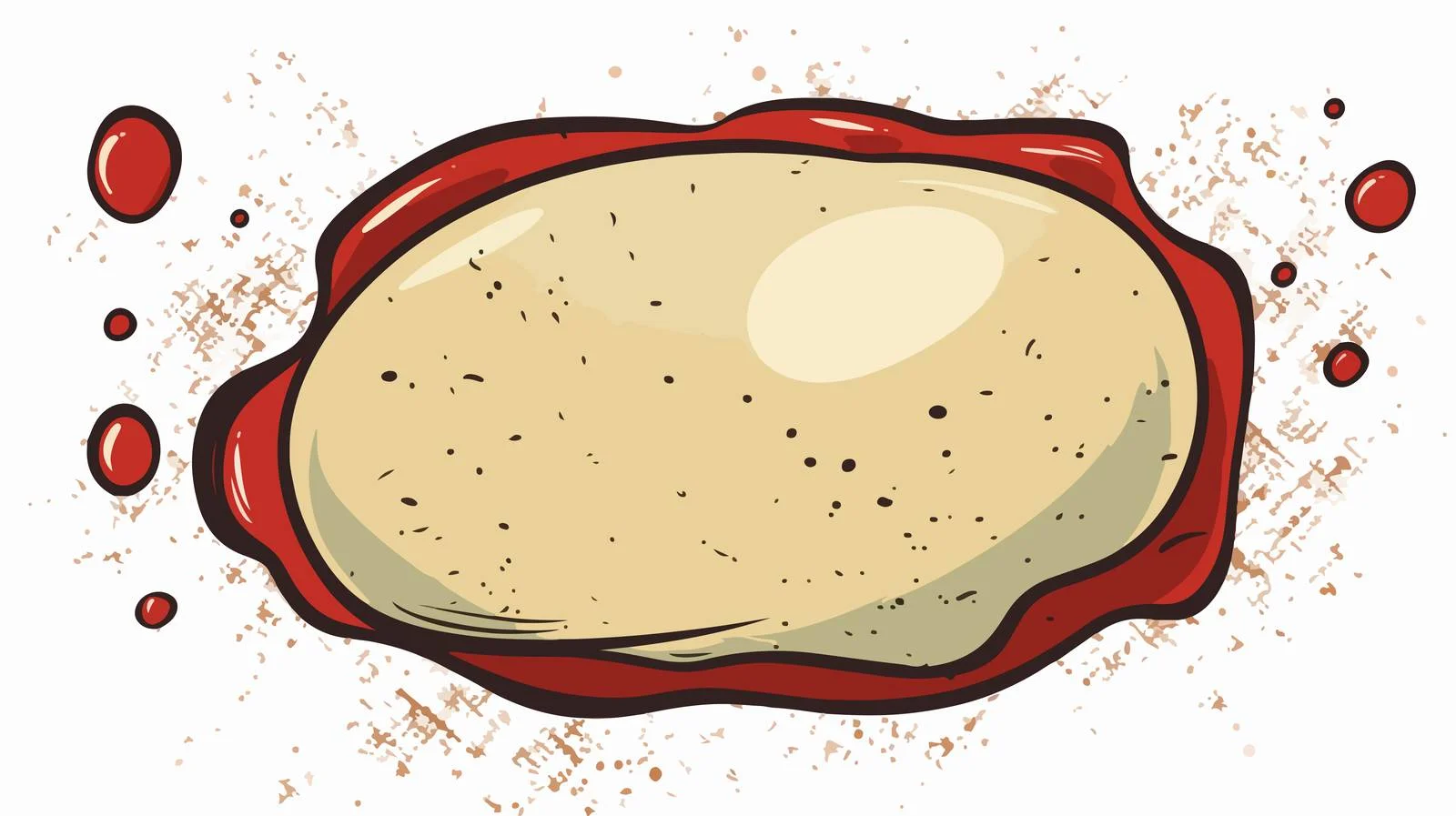 Whimsical Egg with Grunge Speech Bubble — free download from Dotvec