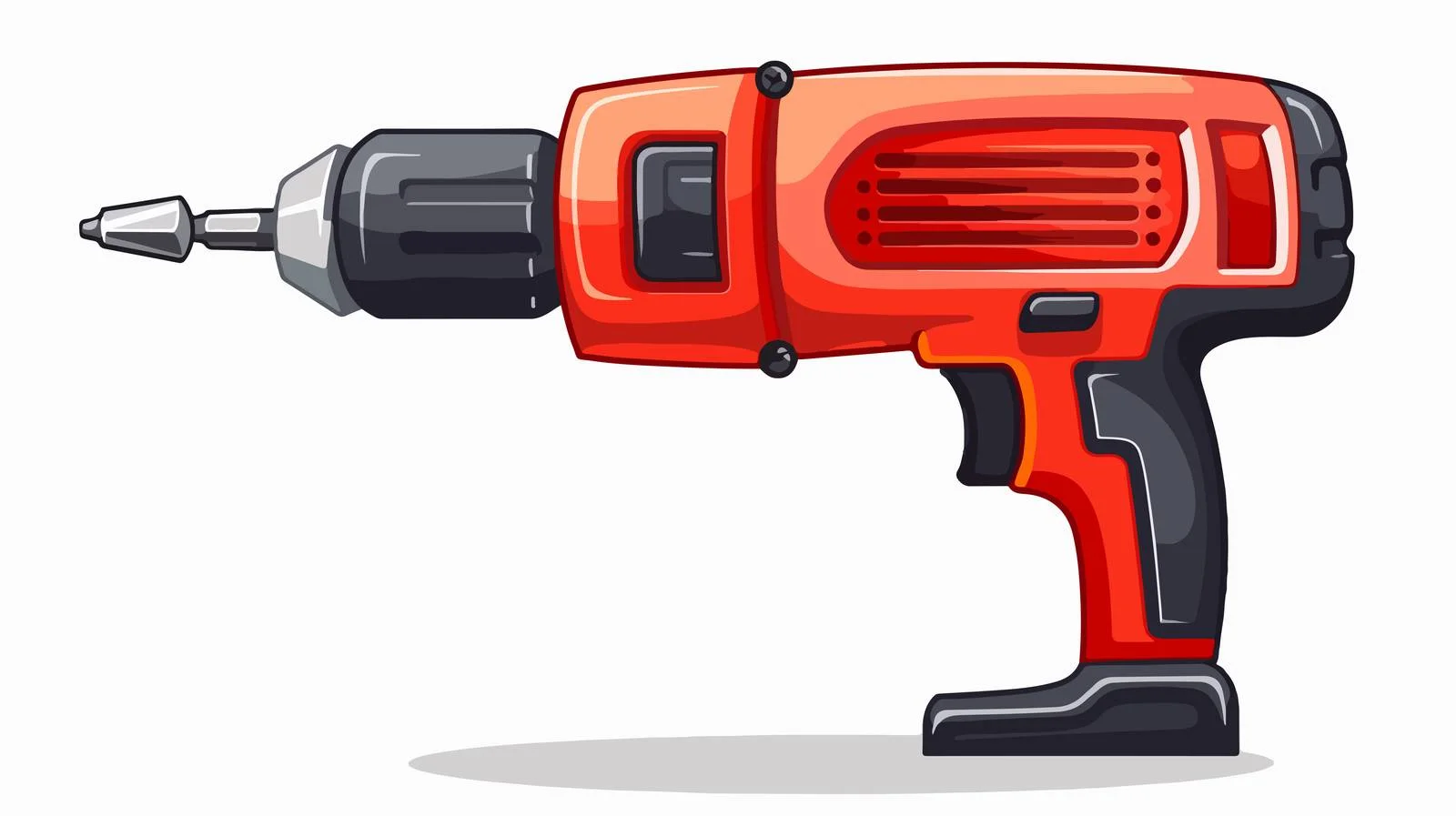Cartoon Electric Drill Illustration — free download from Dotvec