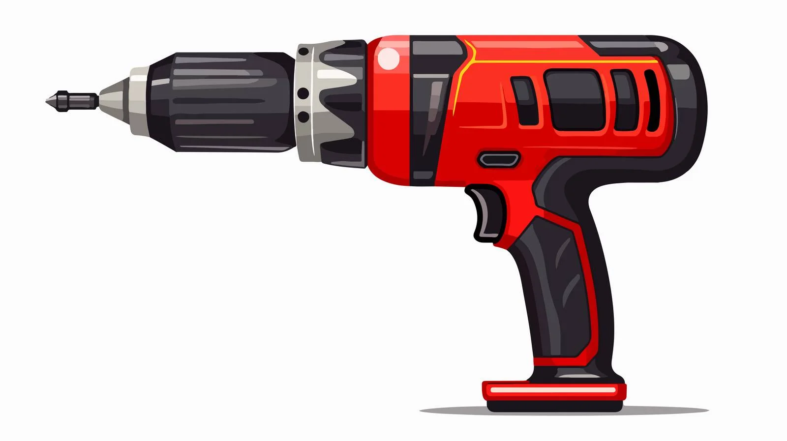 Cartoon Electric Drill Illustration — free download from Dotvec