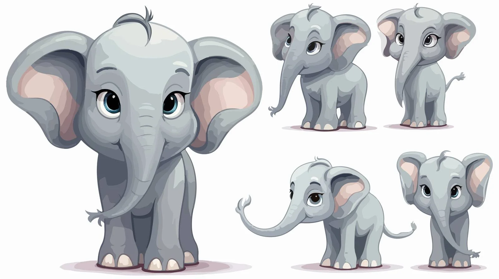 Cartoon Elephant Stock Vector Illustration — free download from Dotvec
