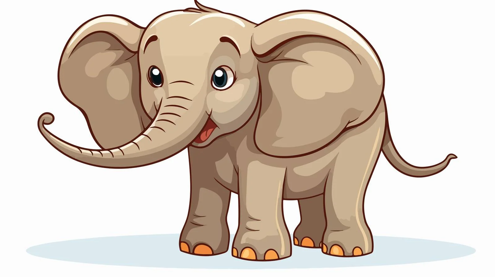 Elephant Memory Cartoon Vector Illustration — free download from Dotvec