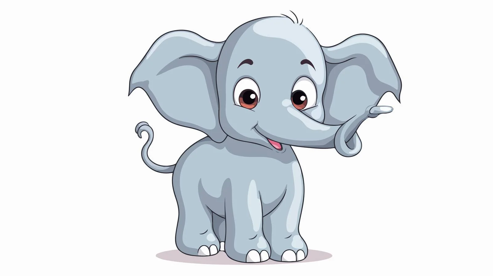 Elephant Memory Cartoon Vector Illustration — free download from Dotvec