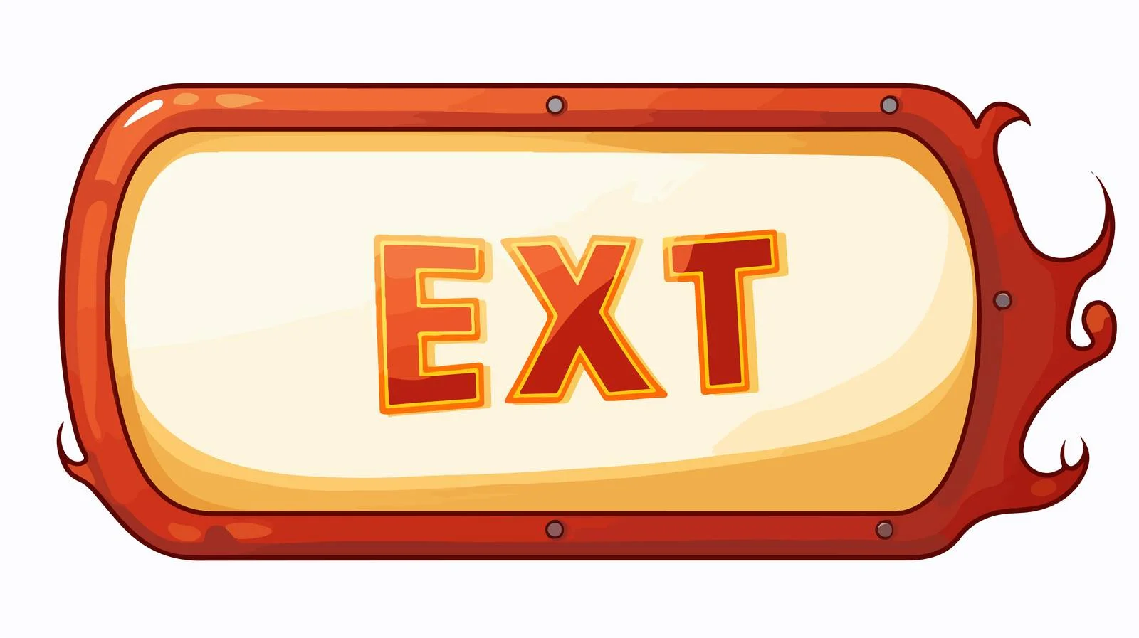 Exit Sign Speech Bubble Vector Illustration — free download from Dotvec