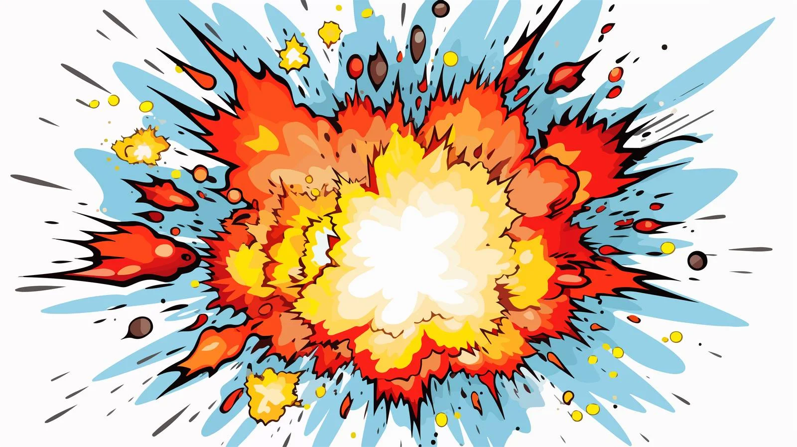 Cartoon Explosion Stock Vector Illustration — free download from Dotvec