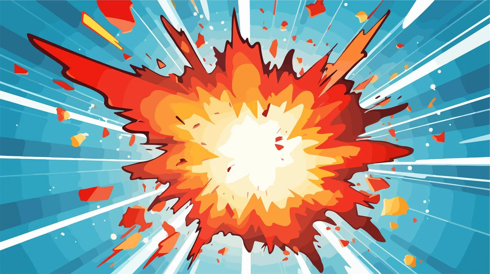 Cartoon Explosion Vector Illustration — free download from Dotvec
