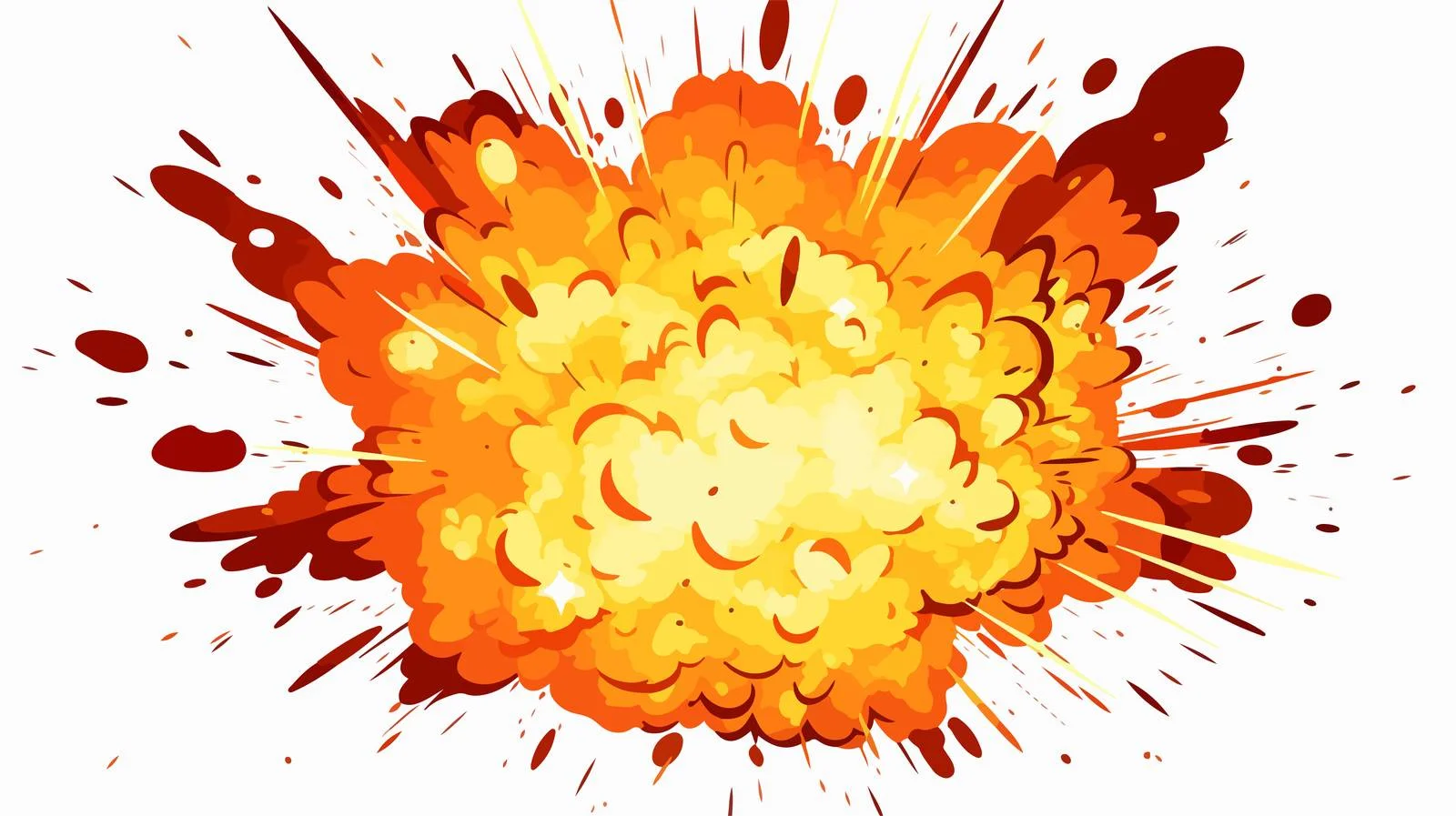 Cartoon Explosion Vector Illustration — free download from Dotvec