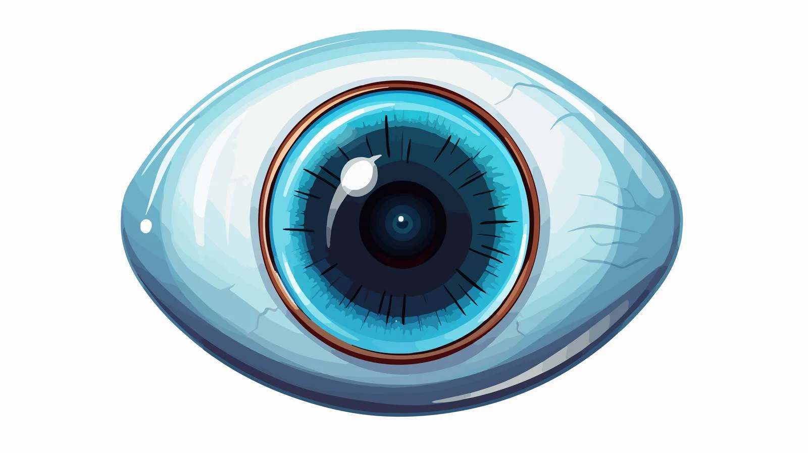 Cartoon Eyeball Vector Illustration — free download from Dotvec
