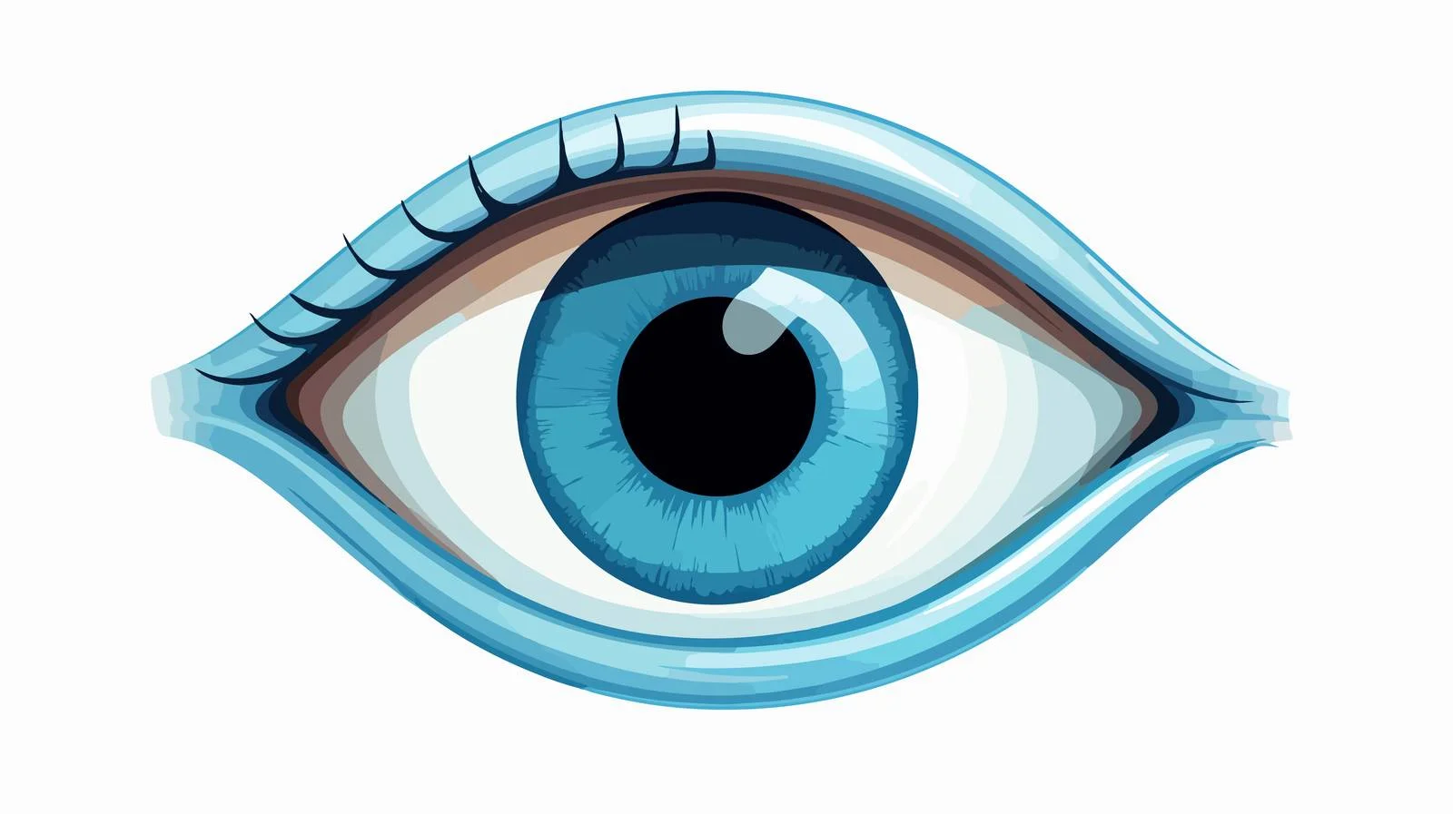 Cartoon Eyeball Vector Illustration — free download from Dotvec