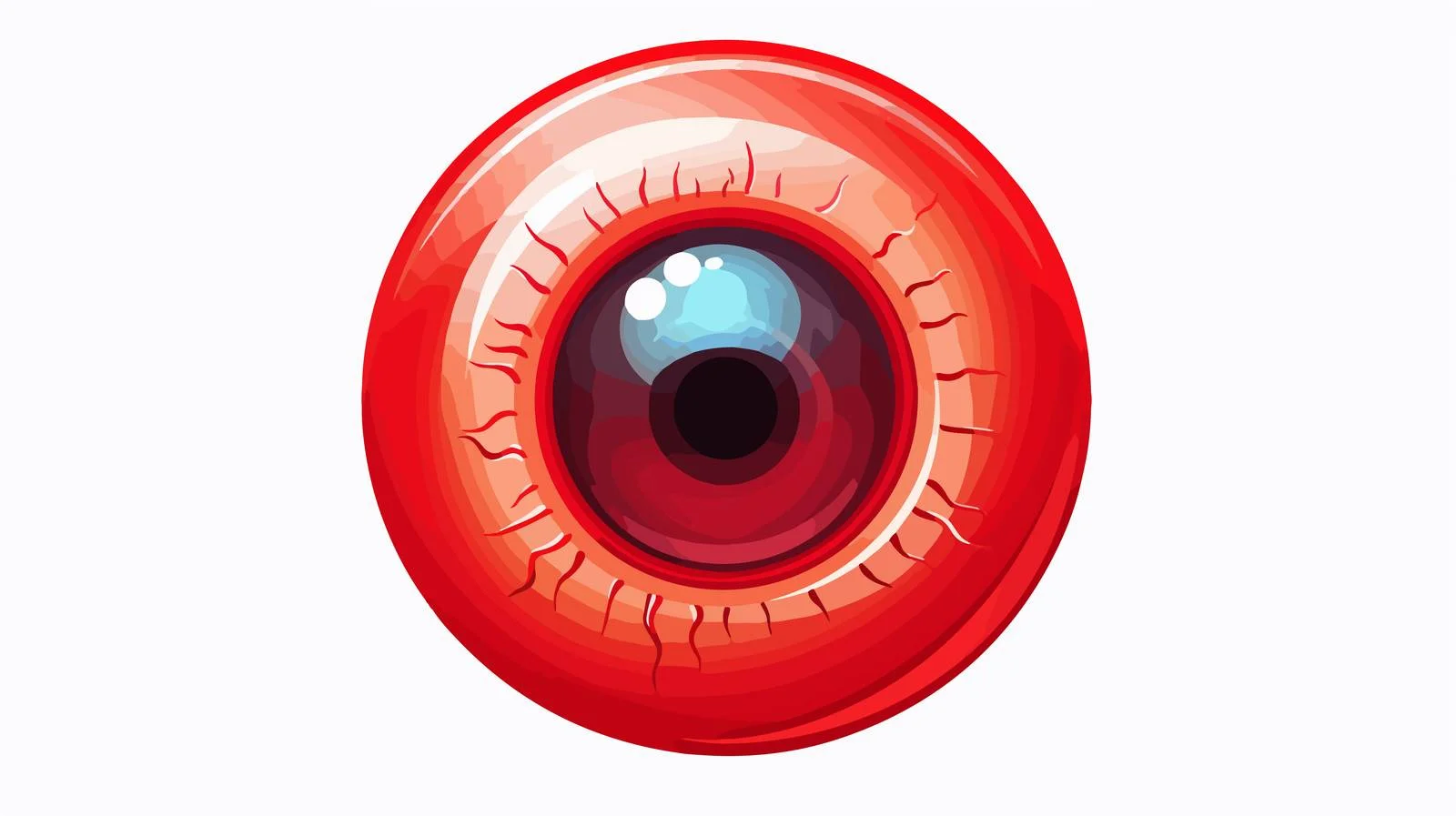 Cartoon Eyeball Illustration — free download from Dotvec
