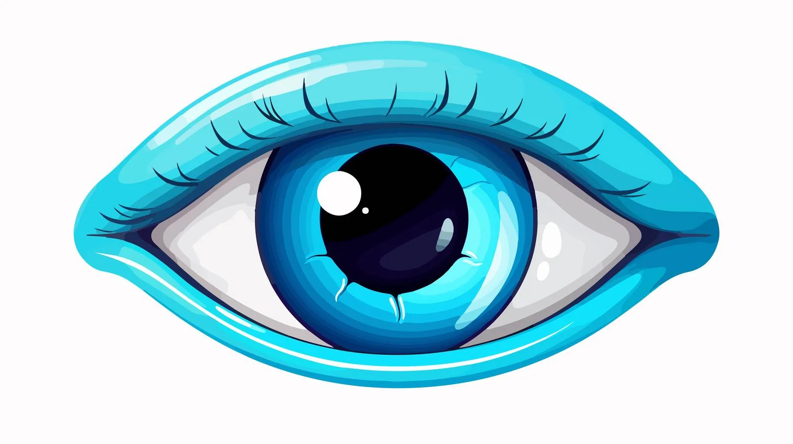 Amusing Eyeball Cartoon Vector Illustration — free download from Dotvec