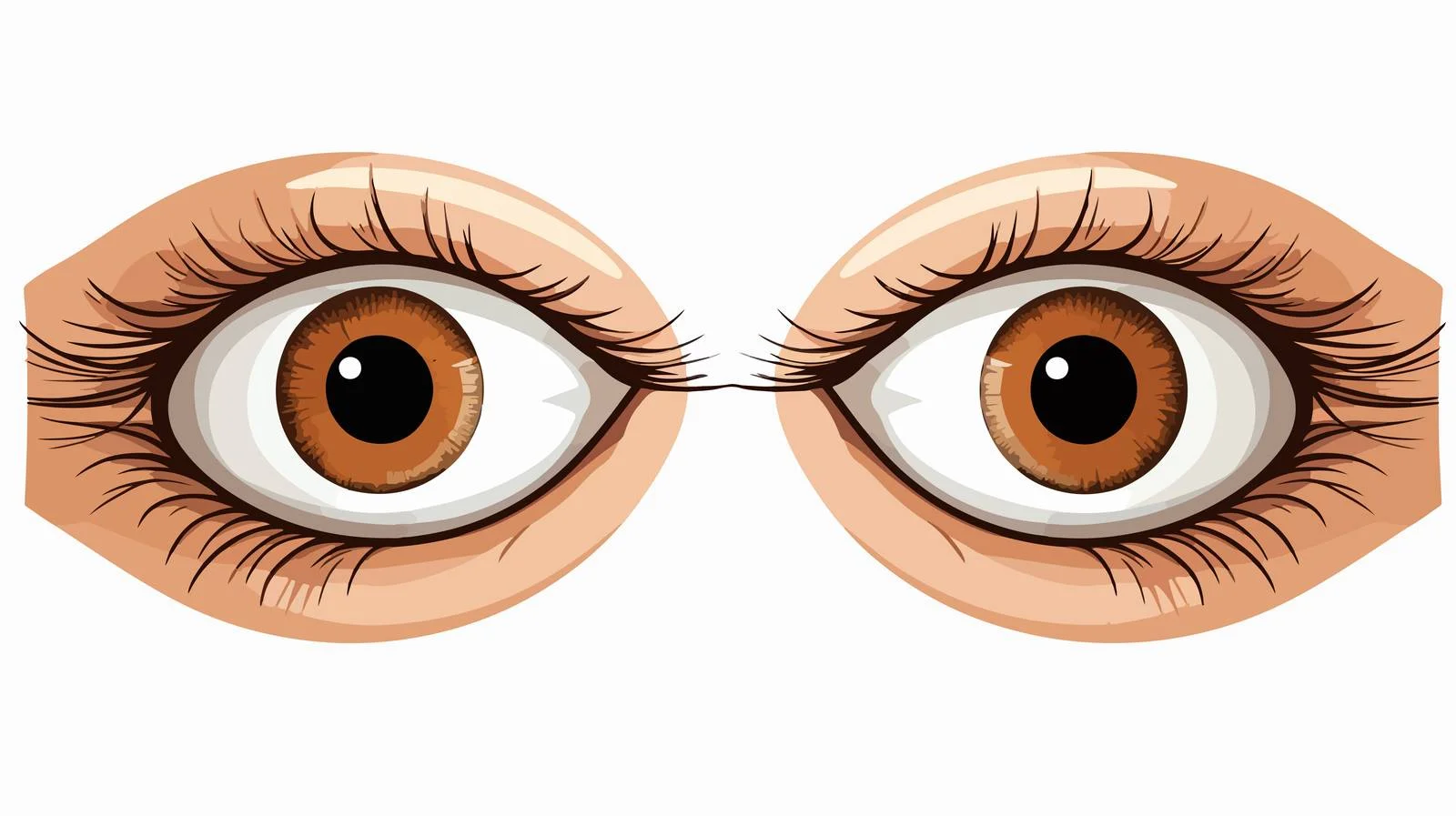 Cartoon Eyes Illustration — free download from Dotvec