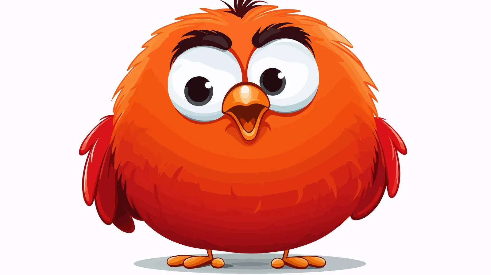 Cute Bird with Thought Bubble Vector — free download from Dotvec