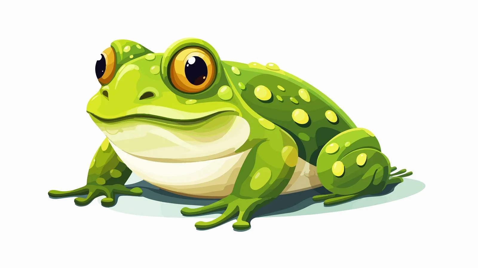 Chubby Frog Stock Vector Illustration — free download from Dotvec