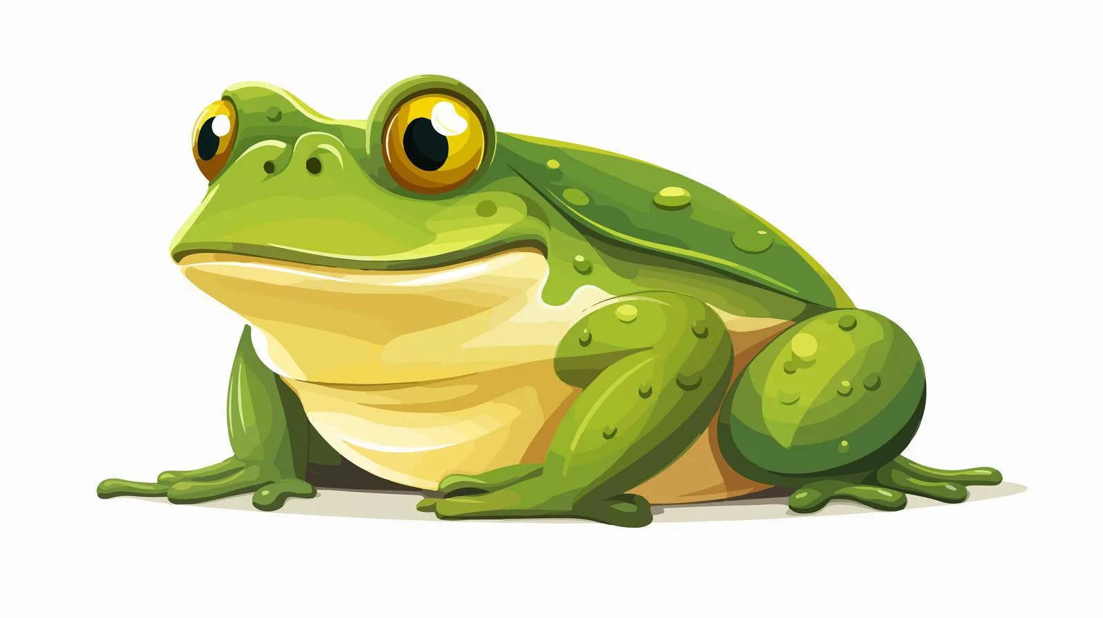 Cute Fat Frog Cartoon Vector Illustration — free download from Dotvec