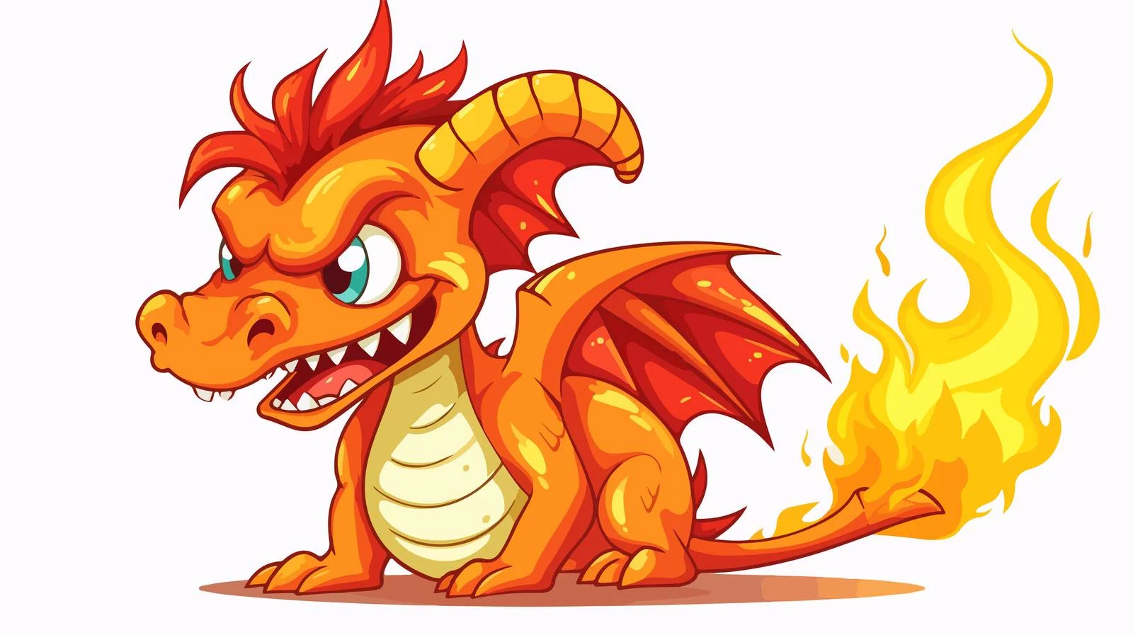 Fiery Imp Cartoon Vector Illustration — free download from Dotvec