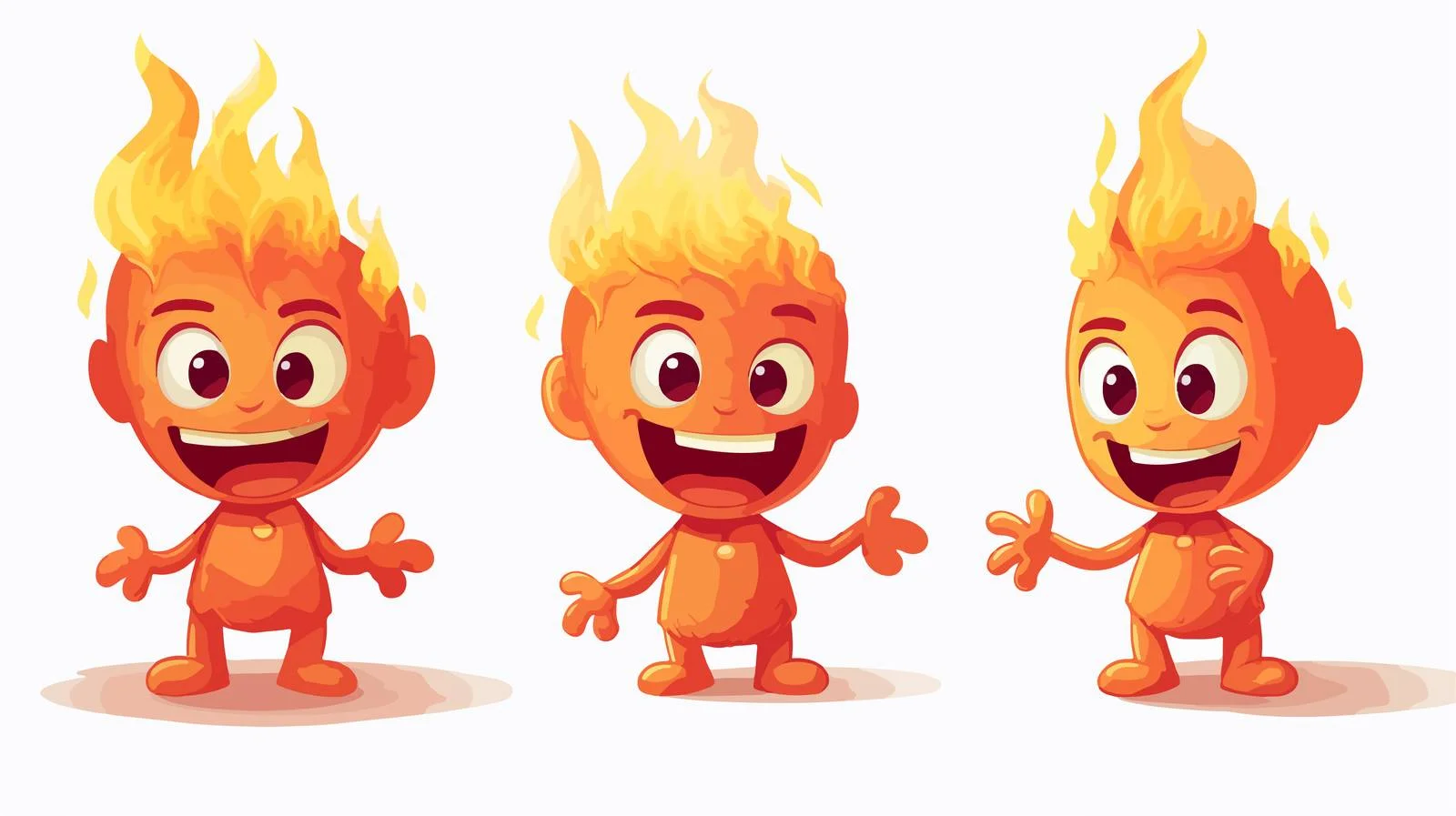 Vibrant Fire Cartoon Illustration — free download from Dotvec