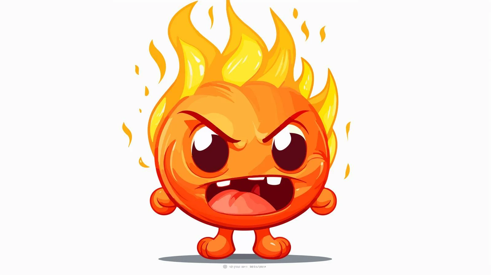 Animated Fire Cartoon Illustration — free download from Dotvec