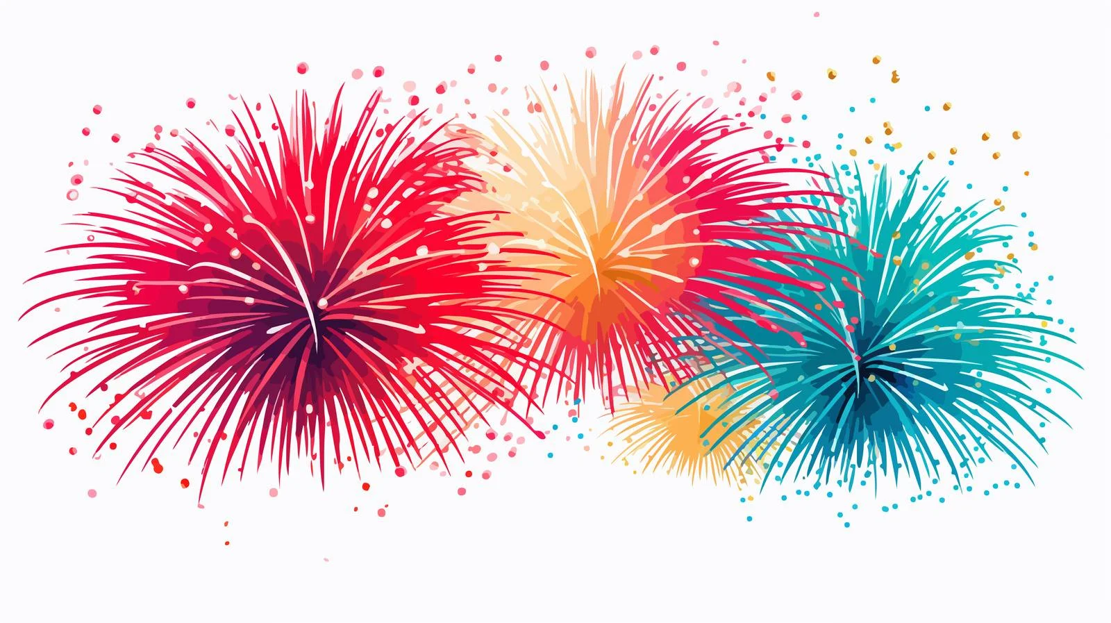 Vibrant Cartoon Firework Illustration — free download from Dotvec