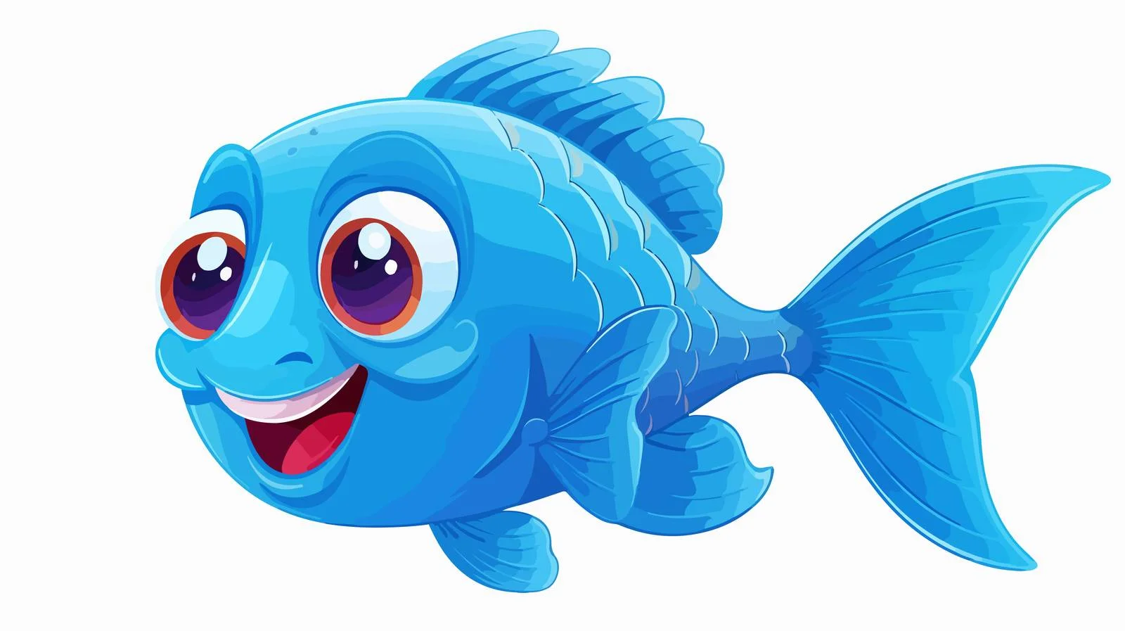 Cartoon Fish Illustration — free download from Dotvec