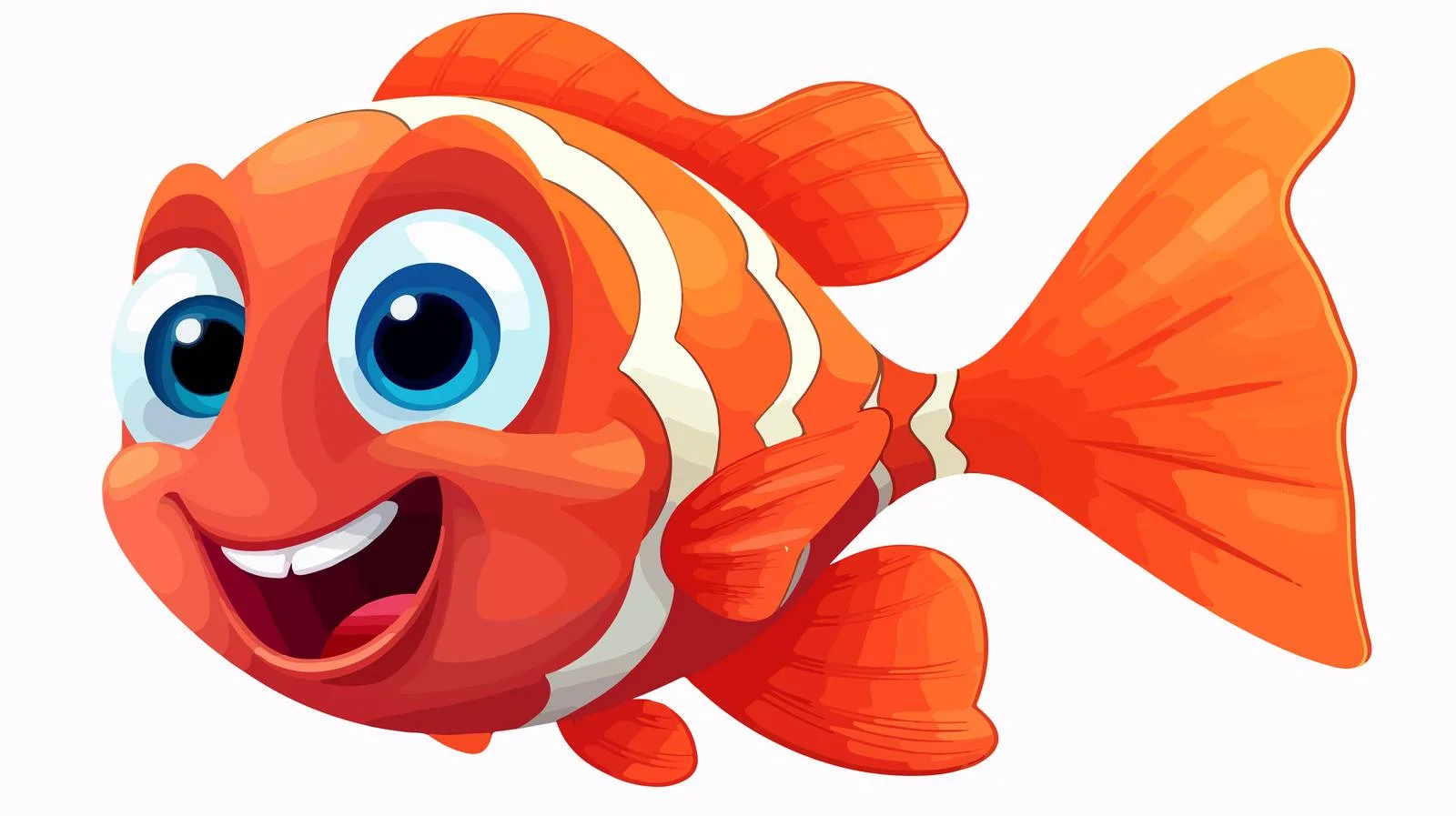 Colorful Cartoon Fish Illustration — free download from Dotvec
