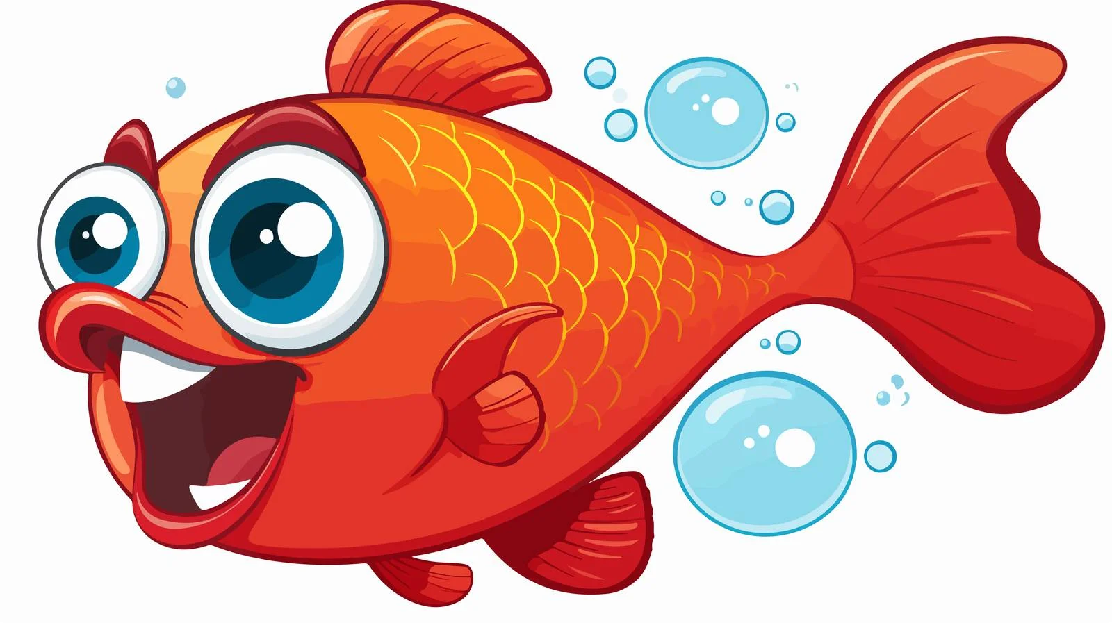 Cartoon Fish Speech Bubble Vector Illustration — free download from Dotvec