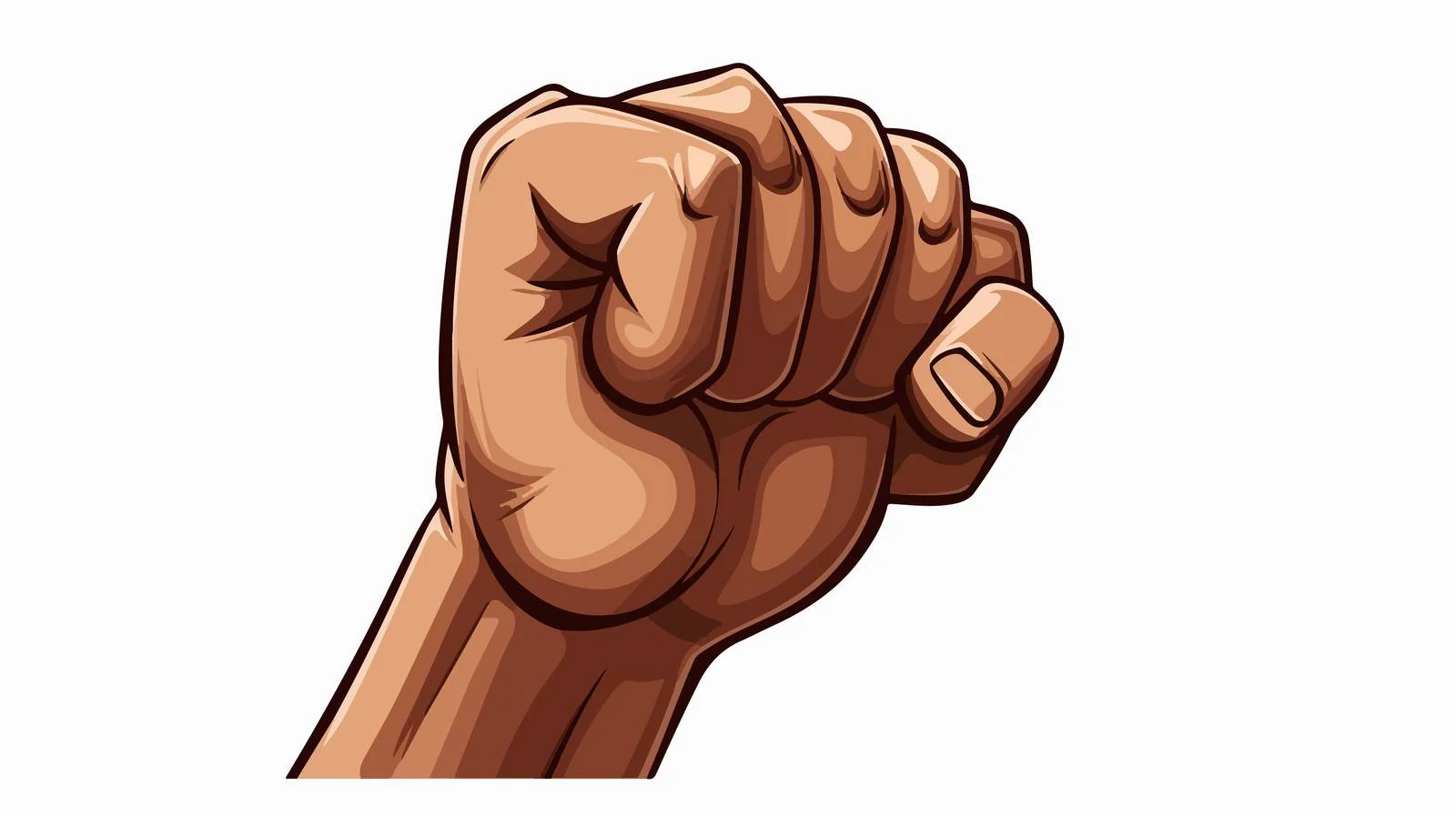 Cartoon Fist Illustration — free download from Dotvec