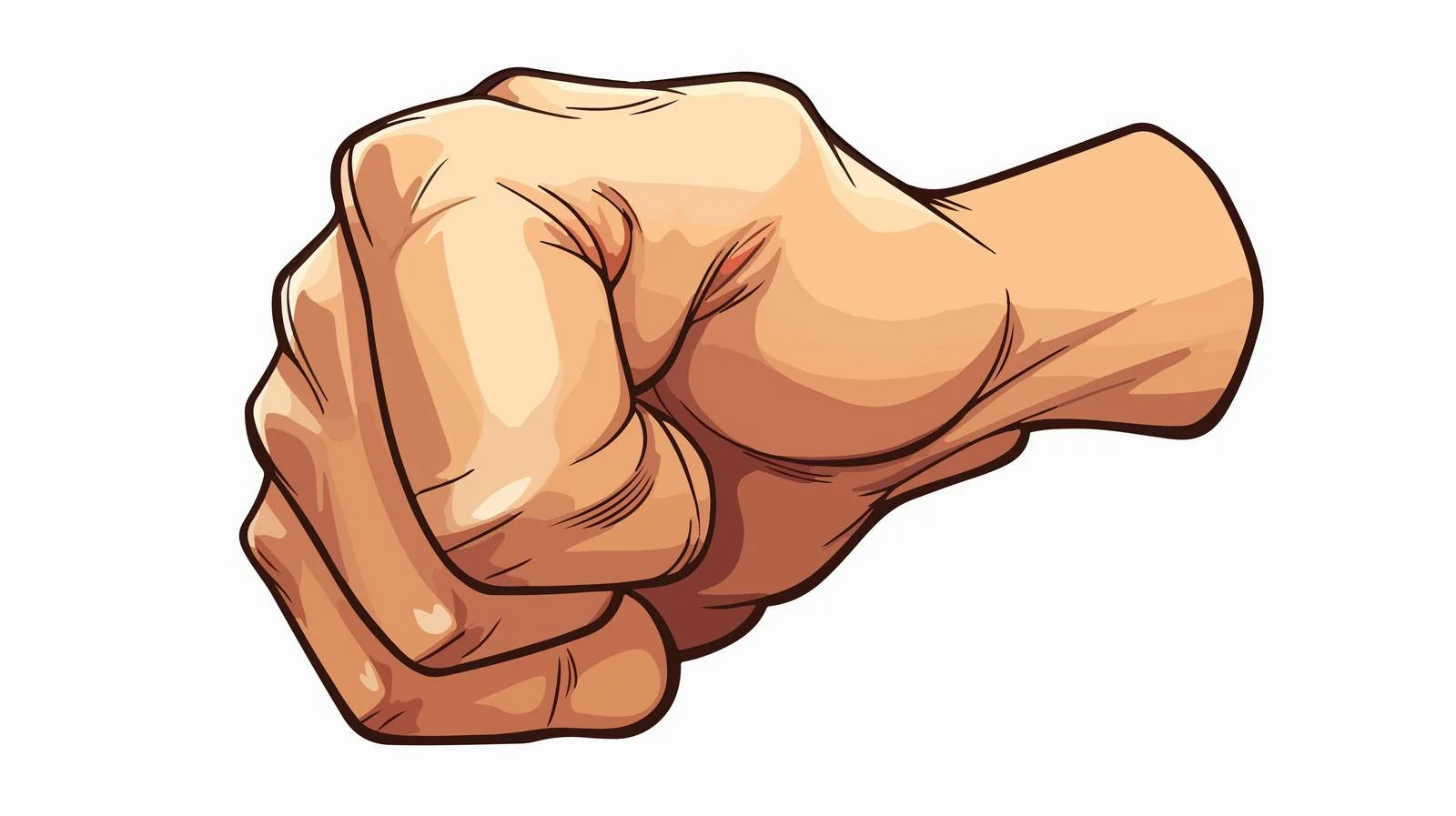 Cartoon Fist Stock Illustration — free download from Dotvec