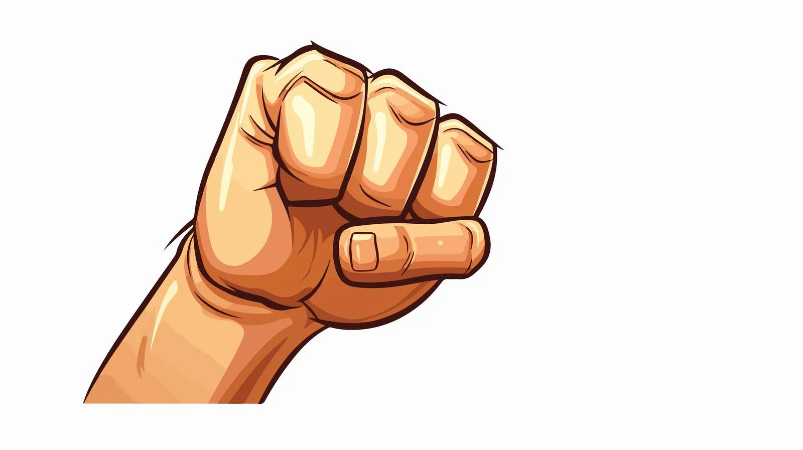 Cartoon Fist Illustration — free download from Dotvec