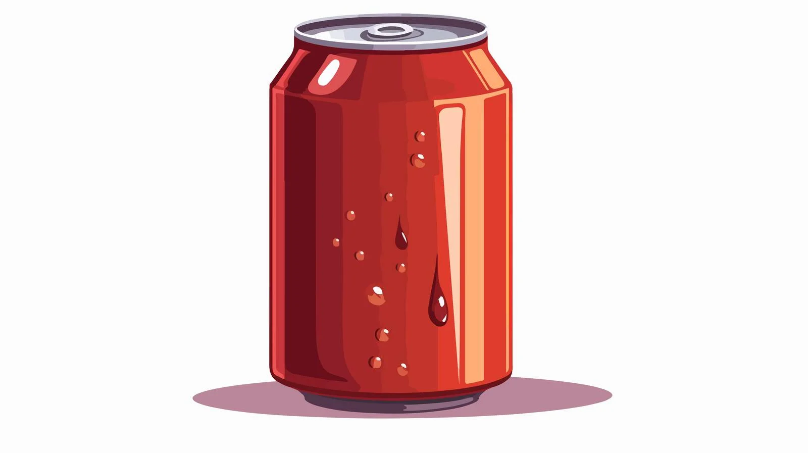 Cartoon Fizzy Cola Can Illustration — free download from Dotvec