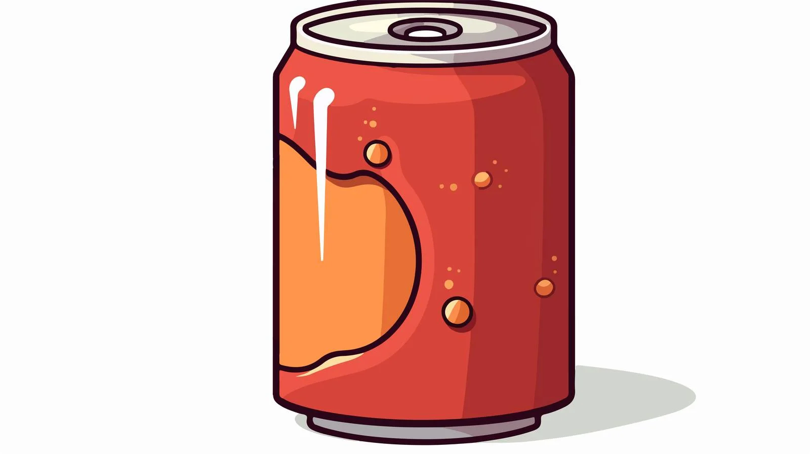Cartoon Fizzy Cola Can Illustration — free download from Dotvec