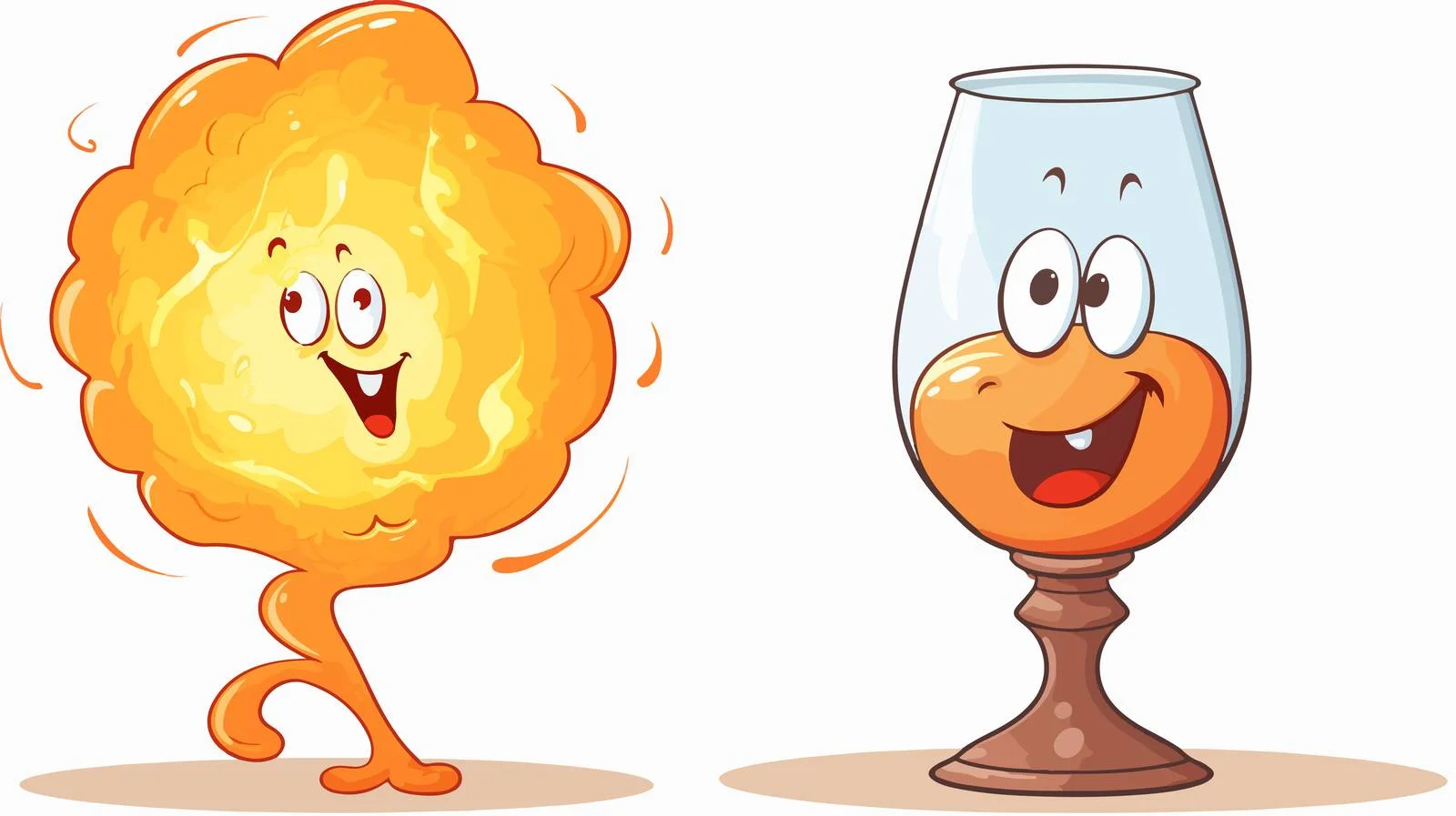 Illustrated Flaming Chalice with Thought Bubble — free download from Dotvec