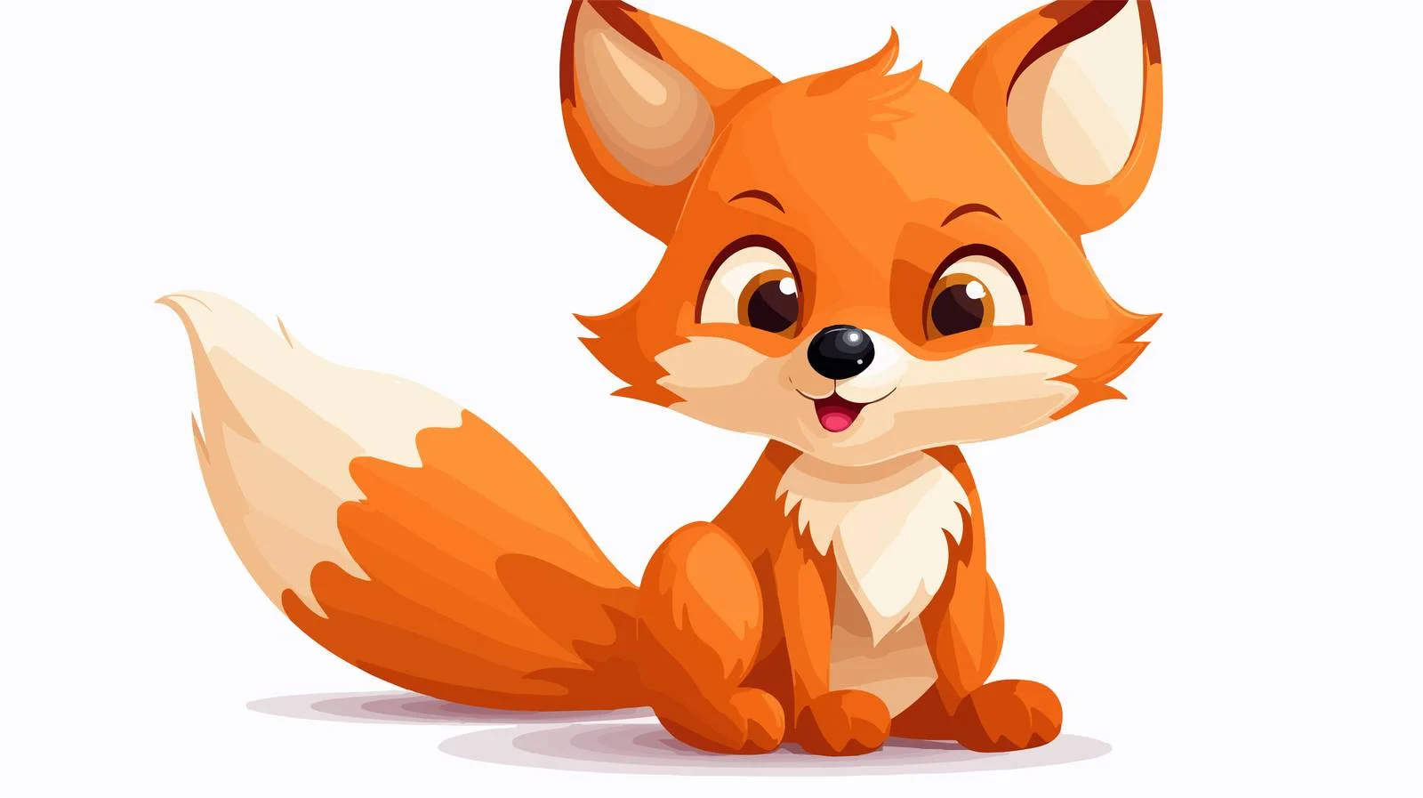 Cartoon Fox Vector Illustration — free download from Dotvec