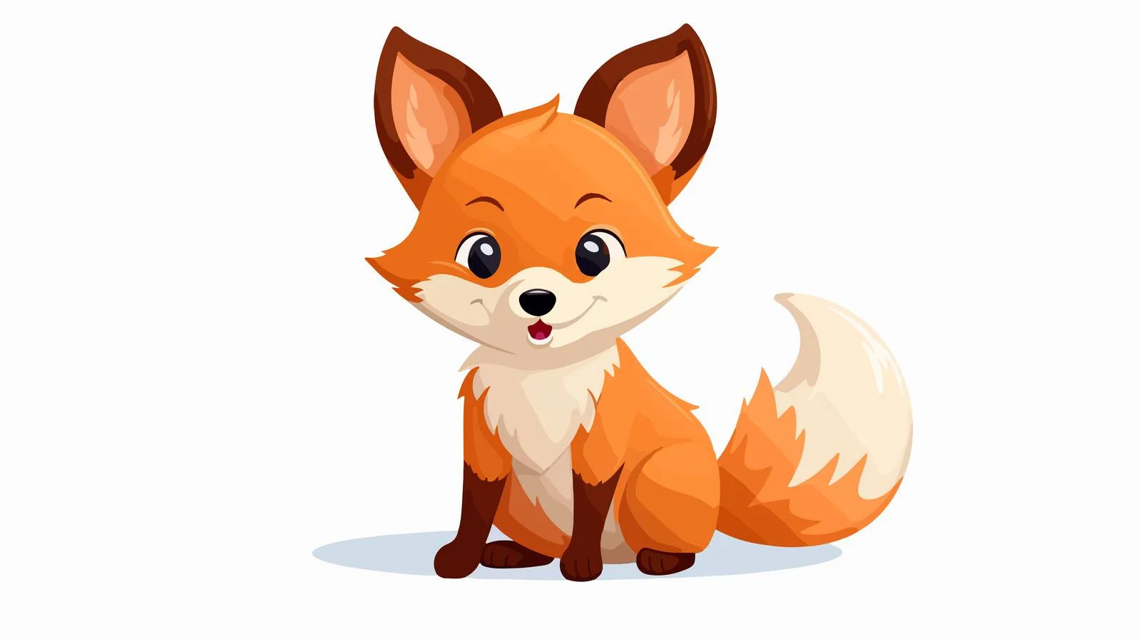 Cartoon Fox Vector Illustration — free download from Dotvec