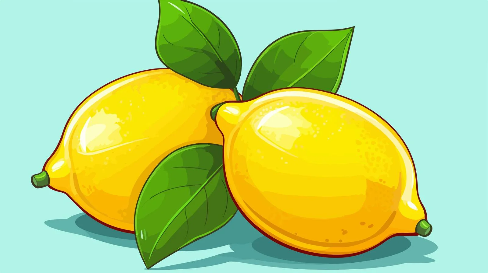 Vibrant Lemon Cartoon Illustration — free download from Dotvec