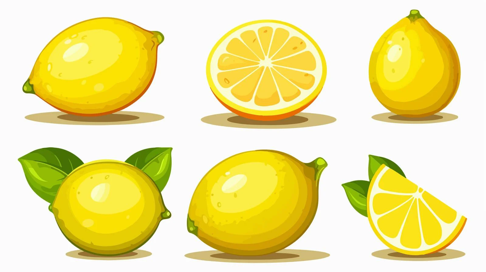 Lively Lemon Vector Illustration — free download from Dotvec